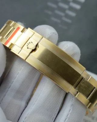 Replica Rolex Submariner Blue Dial Blue Bezel Gold Oyster Brcelet