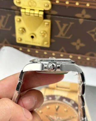 Replica Rolex Explorer Black Dial Steel Bezel Oyster Bracelet