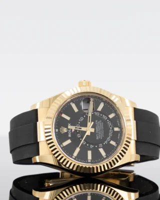 Replica Rolex Sky-Dweller Black Dial 326238 Angle Detail
