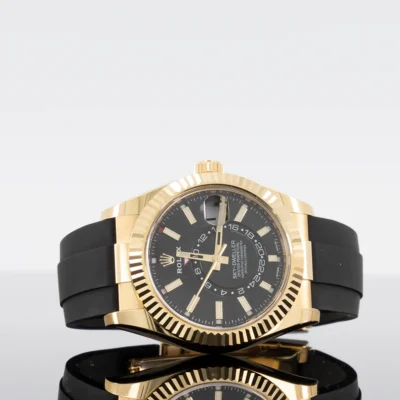 Replica Rolex Sky-Dweller Black Dial 326238 Angle Detail