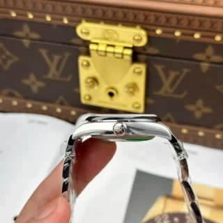 Replica Rolex Oyster Perpetual Pink Dial Smooth Bezel Oyster Bracelet