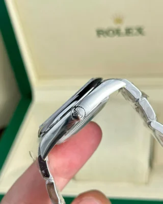 Replica Rolex Oyster Perpetual Coral Dial Smooth Bezel Oyster Bracelet