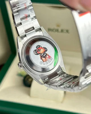 Replica Rolex Oyster Perpetual Coral Dial Smooth Bezel Oyster Bracelet
