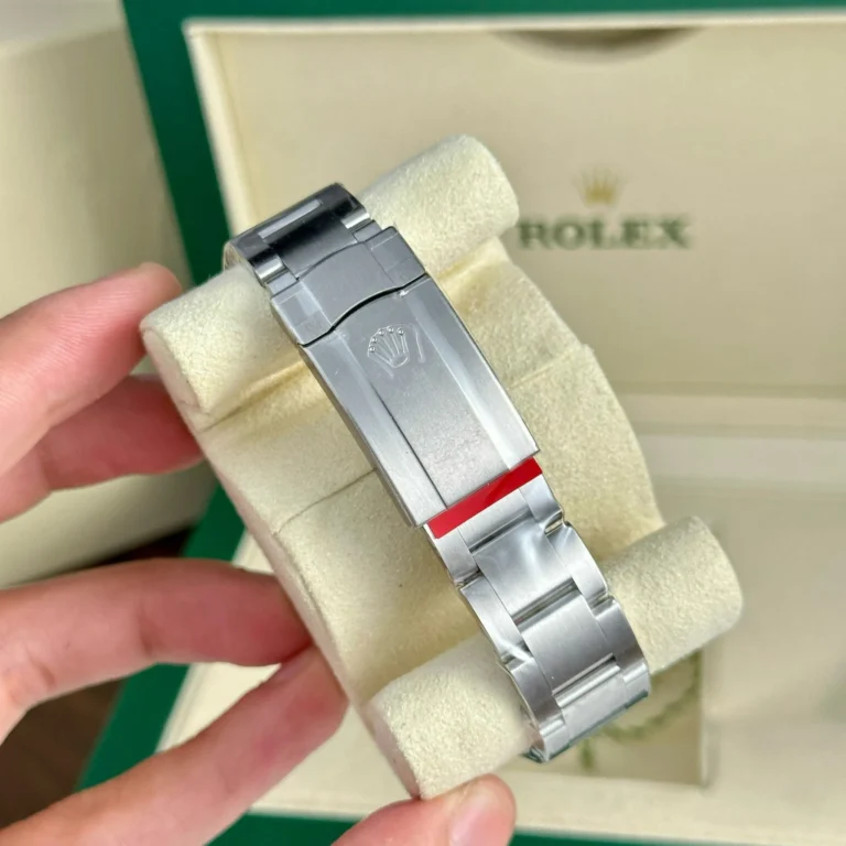 Replica Rolex Oyster Perpetual Coral Dial Smooth Bezel Oyster Bracelet