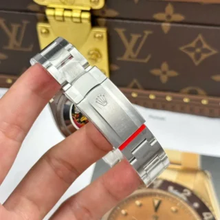 Replica Rolex Oyster Perpetual Pink Dial Smooth Bezel Oyster Bracelet