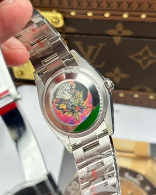 Replica Rolex Oyster Perpetual Tiffany Blue Dial Smooth Bezel Oyster Bracelet