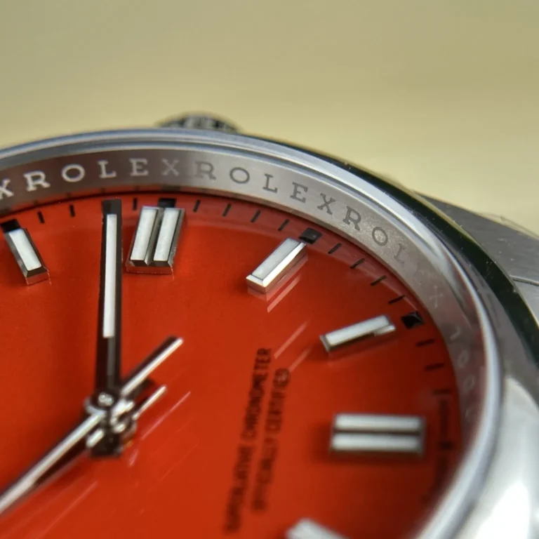 Replica Rolex Oyster Perpetual Red Dial Oyster Bracelet