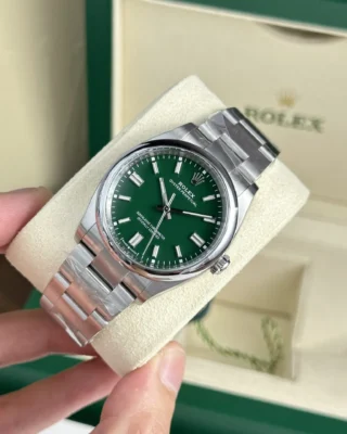 Replica Rolex Oyster Perpetual Green Dial Oyster Bracelet