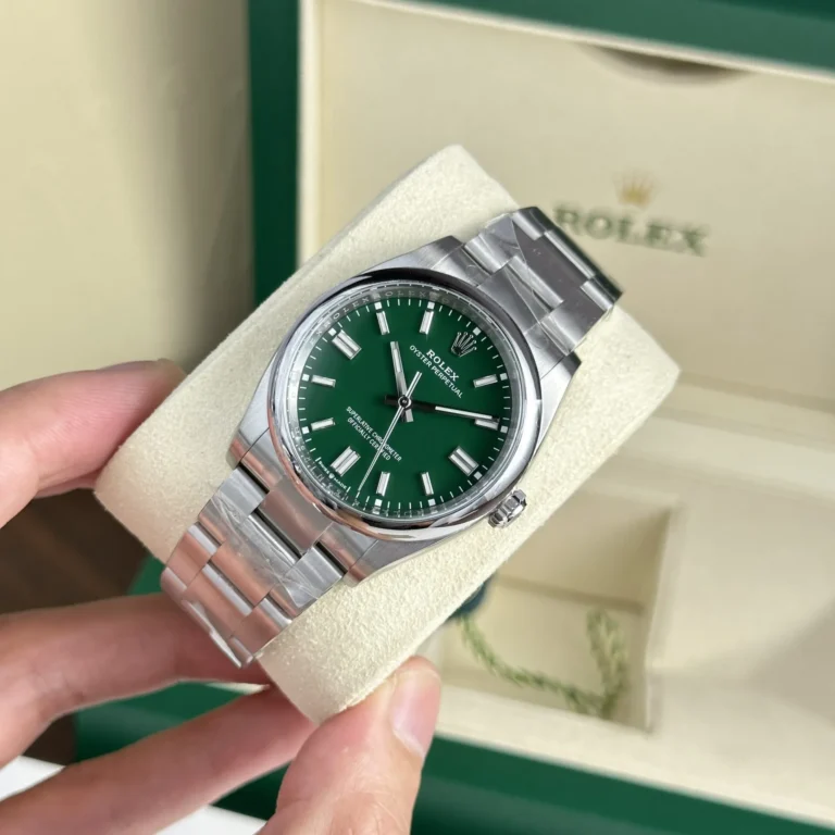 Replica Rolex Oyster Perpetual Green Dial Oyster Bracelet