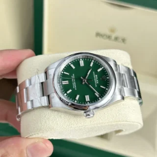 Replica Rolex Oyster Perpetual Green Dial Oyster Bracelet
