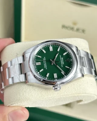 Replica Rolex Oyster Perpetual Green Dial Oyster Bracelet