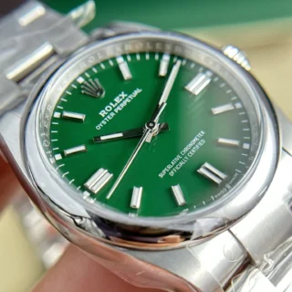 Replica Rolex Oyster Perpetual Green Dial Oyster Bracelet