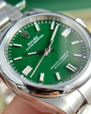 Replica Rolex Oyster Perpetual Green Dial Oyster Bracelet