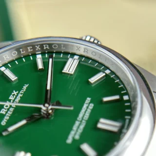 Replica Rolex Oyster Perpetual Green Dial Oyster Bracelet
