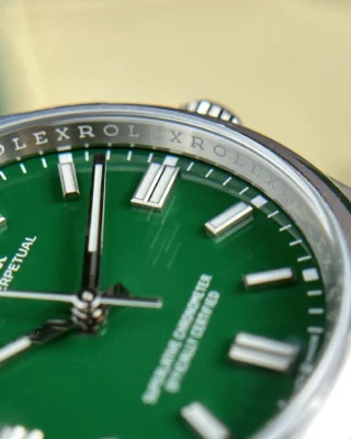Replica Rolex Oyster Perpetual Green Dial Oyster Bracelet