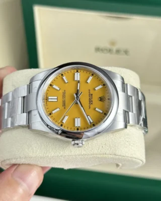 Replica Rolex Oyster perpetual Yellow Dial Oyster Bracelet