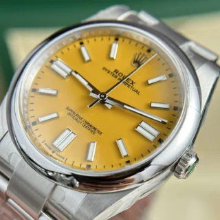 Replica Rolex Oyster perpetual Yellow Dial Oyster Bracelet