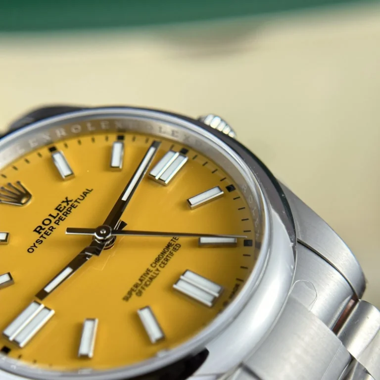 Replica Rolex Oyster perpetual Yellow Dial Oyster Bracelet