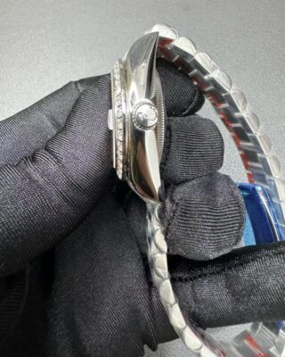 Replica Rolex Datejust Pink set with diamonds Dial 278384RBR Profile Shot