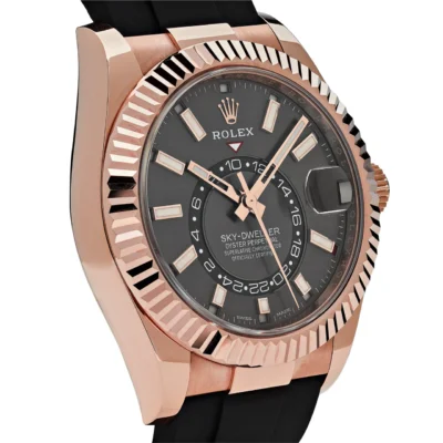 Replica Rolex Sky-Dweller Black Dial 326235 Angle Detail