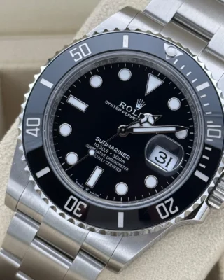 Superclone Rolex Submariner Black Dial 126610LN Angle Detail