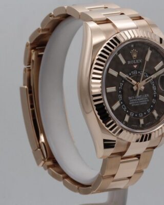 Replica Rolex Sky-Dweller Chocolate Dial 326935 Angle Detail