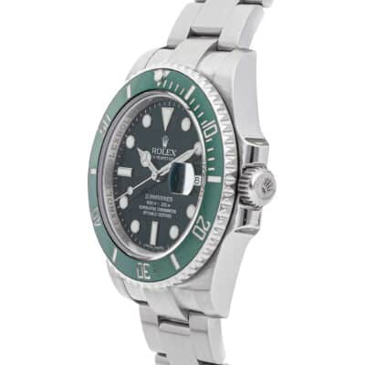 Superclone Rolex Submariner Green Dial 116610LV "Hulk" Perspective View