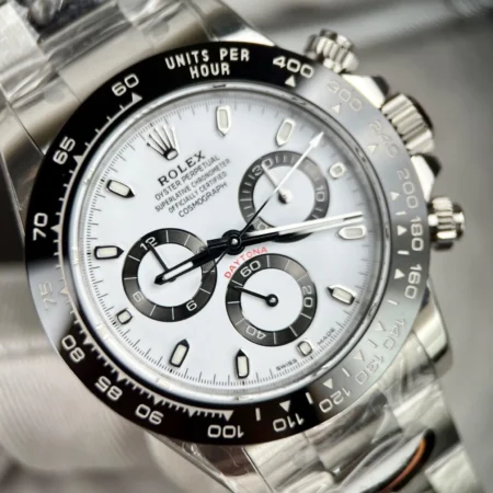 Replica Rolex Panda White Dial Black Bezel Oyster Dial