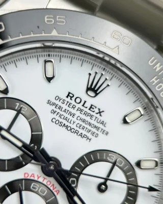 Replica Rolex Panda White Dial Black Bezel Oyster Dial