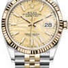 Rolex Datejust 36mm Gold Palm Motif Dial 126233