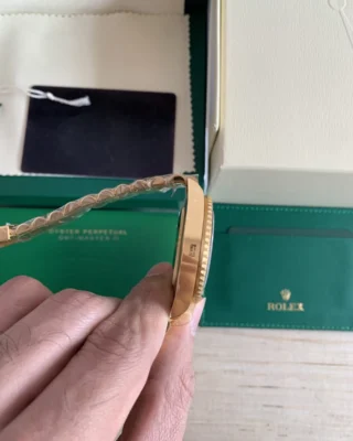 Superclone Rolex GMT-Master II Black Dial 126718GRNR Alternate Angle