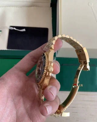 Superclone Rolex GMT-Master II Black Dial 126718GRNR Profile Shot