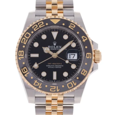 Superclone Rolex GMT-Master II Black Dial "Zombie" 126713GRNR Perspective View