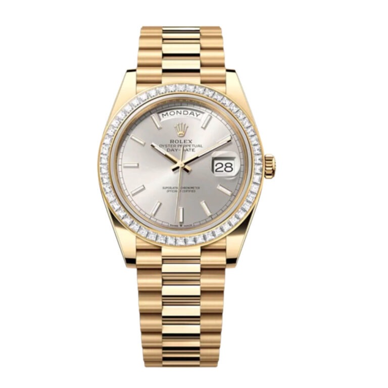 Superclone Rolex Day-Date Silver Dial 228398TBR