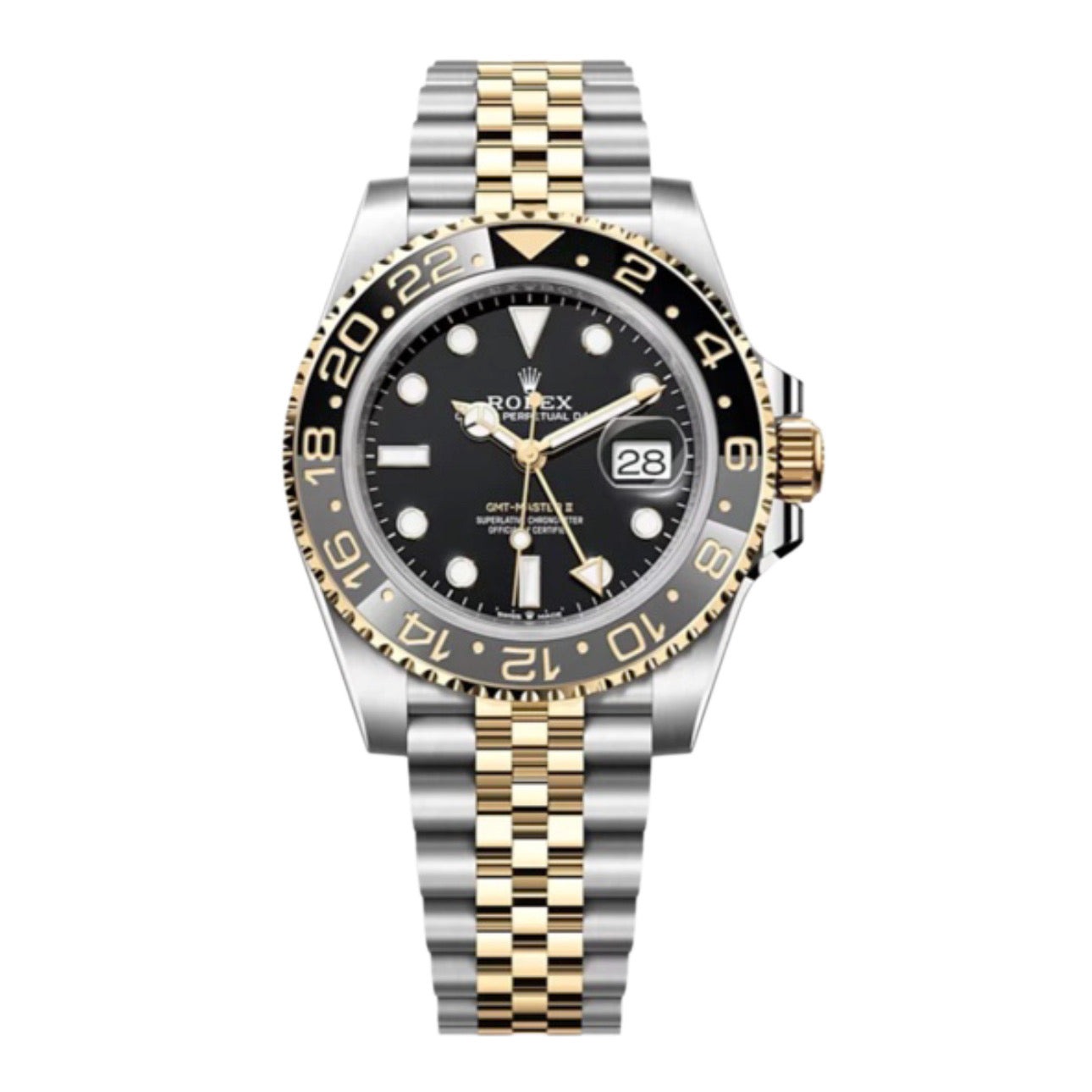 Superclone Rolex GMT Master II 40 mm Black Dial 126713GRNR