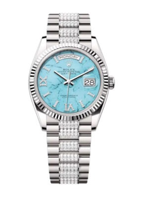 Superclone Rolex Day-Date 36 mm Turquoise Dial 128239