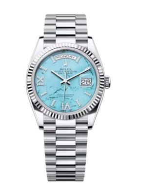 Superclone Rolex Day-Date 36 mm Turquoise Dial 128236