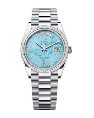 Superclone Rolex Day-Date 36 mm Turquoise Dial 128396TBR