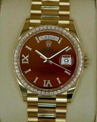 Superclone Rolex Day-Date Carnelian Dial 128348RBR Design Element