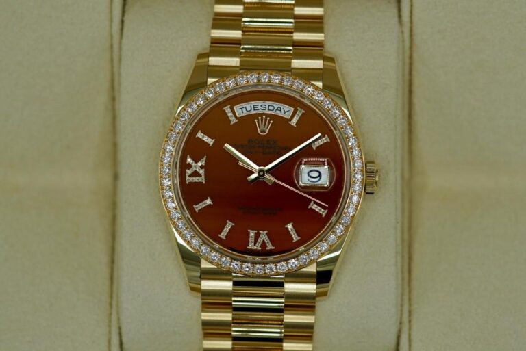 Superclone Rolex Day-Date Carnelian Dial 128348RBR Design Element