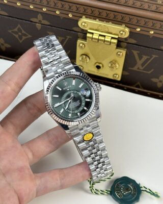 Superclone Rolex Sky-Dweller Mint green Dial 336934 Jubilee Design Element