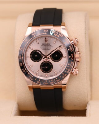 Rolex Daytona Rose Gold Sundust Dial Oysterflex 126515LN