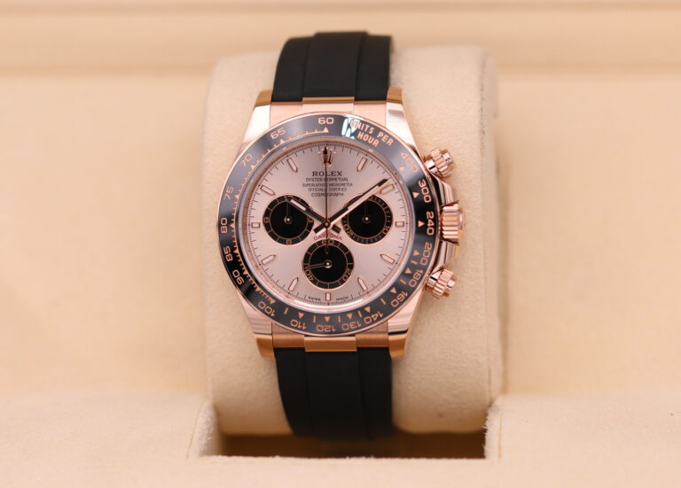 Superclone Rolex Daytona Sundust Dial in Everose Gold 126515LN Perspective View
