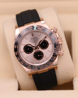 Superclone Rolex Daytona Sundust Dial in Everose Gold 126515LN Angle Detail