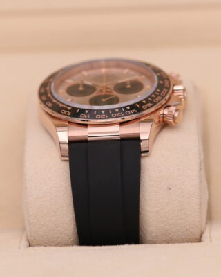 Superclone Rolex Daytona Sundust Dial in Everose Gold 126515LN Close-Up Focus