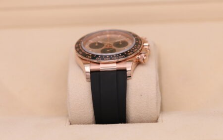 Rolex Daytona Rose Gold Sundust Dial Oysterflex 126515LN