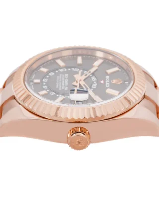 Superclone Rolex Sky-Dweller Slate Dial Oyster 336935 Angle Detail