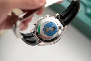 Replica Rolex Daytona Black Dial Black Bezel Oysterflex Bracelet