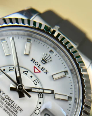 Replica Rolex Sky-Dweller White Dial Steel Case Oysterflex Bracelet