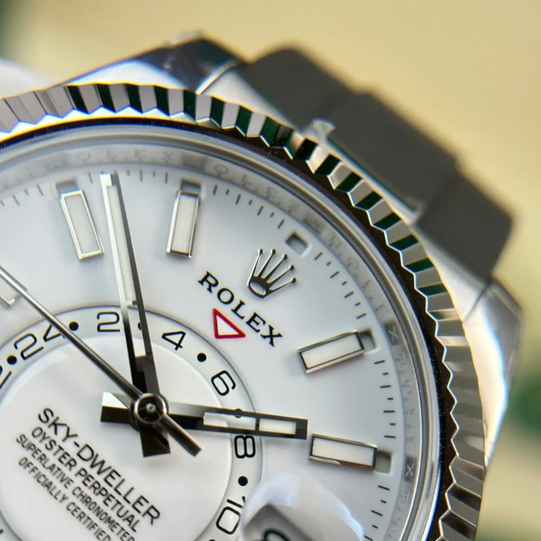 Replica Rolex Sky-Dweller White Dial Steel Case Oysterflex Bracelet